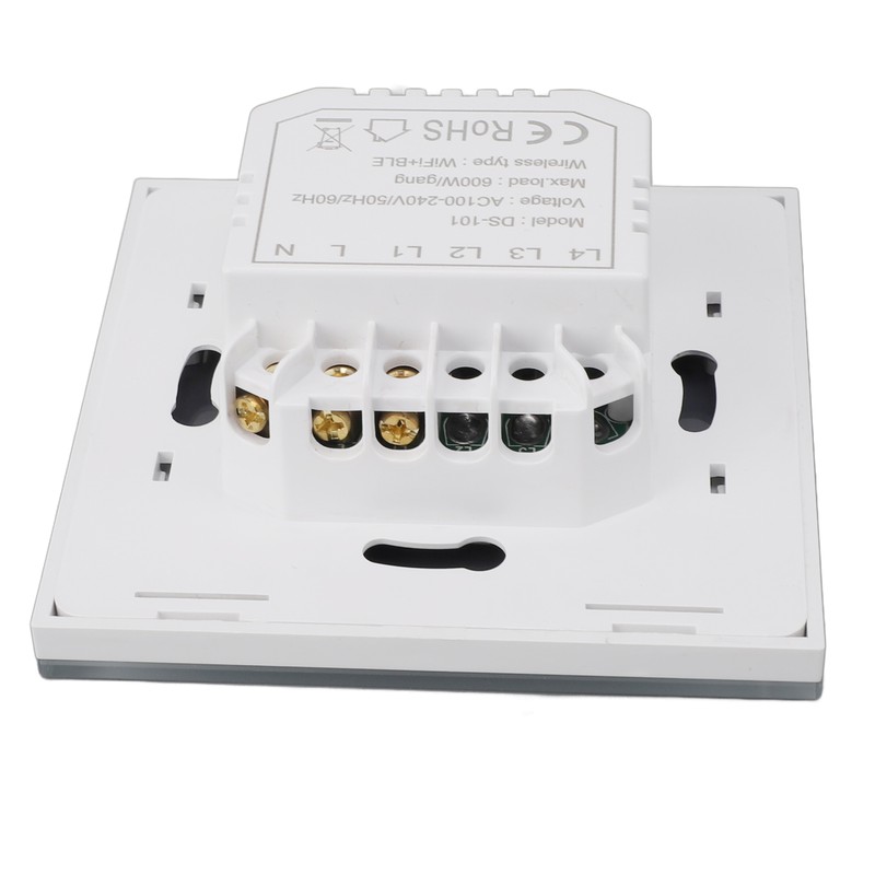 WiFi Smart Wall Light Switch Glass Panel Bluetooth Voice Control