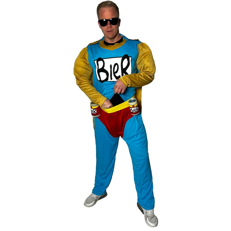 Foxxeo Biermann Costume for Men, 2 Pieces, Size: XXXL