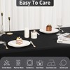 GFCC 2 Pack Black Tablecloth - 60x120 Inch Rectangle Black