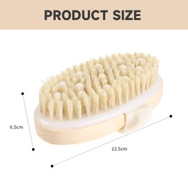 Dry Brush Dry Brushing Body Brush Lymphatic Set Bristle Exfoliating Bath Brush for Blood Circulation Remove Dry Skin Cellulite for Soft and Smooth Skin