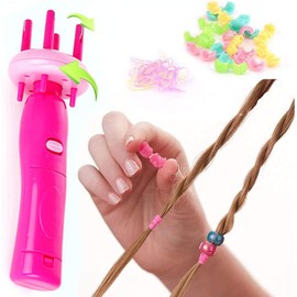 Electric Hemp Flowers Hair Braide Hair Braider Device Kit, Portable Electric Hair Braiding Tool for DIY Hairstyles and Twist Styling