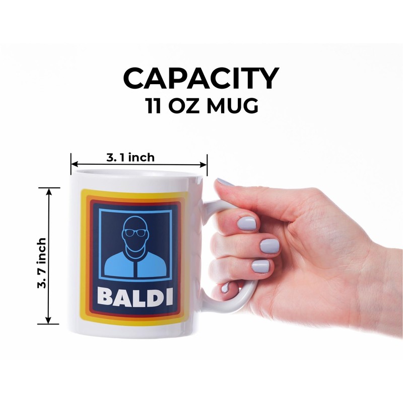 TheAbstractix Baldi Gift Mug Funny Gift for Bald Man Gift