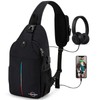 Crossbody Sling Bag, Chest Bag Backpack Daypack Fanny Pack Cross