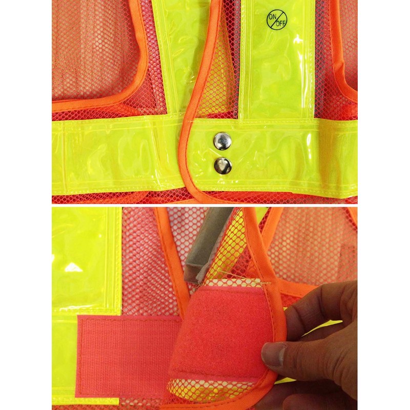 Shosei Sangyo Flash Safety Vest Orange x Yellow S-01