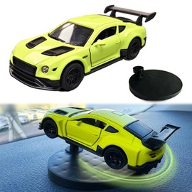 Cowenhey Alloy Car Model Drifting Spin Ornament, Cars Spin Dashboard Decoration, Sports Car Model That Can Sway Dynamic Interior Dash Ornament, Vehicle Turn and Follow Drift (Yellow)