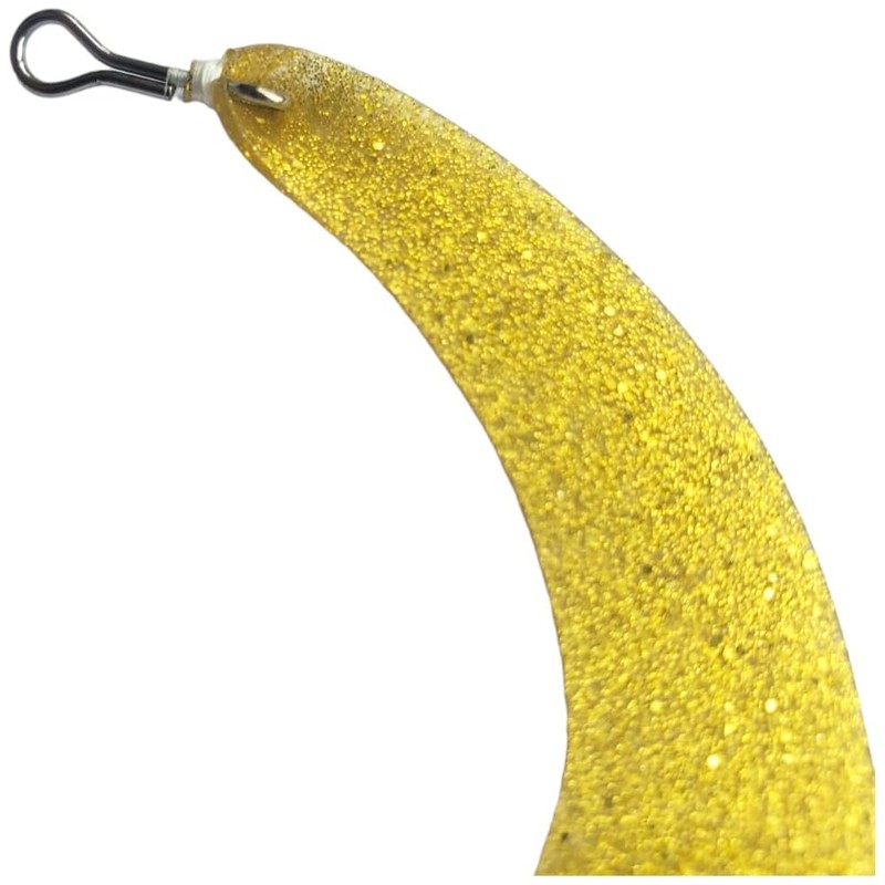 Dragon Wiggle streamer tails fly fishing predator 95mm (GOLD)