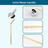 Universal Metal Side Mount Toilet Handle Replacement Kit Compatible with