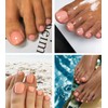 Morily Summer Press on Toenails Short Square, 28Pcs Nude Pink