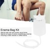 2L Silicone Rubber Enema Bag 160cm Hose Tips Set Kit