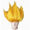 WELCOLLE Cosplay Anime Character Costume Saiyan Wig Gold Wig
