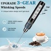 BSRGMS Milk Frother Handheld for Coffee, Electric Whisk 3 Speed