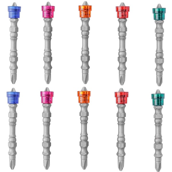 Bestgle Double Head Hexagonal Phillips Screwdriver Bits 10 Pieces Shank