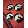 Forgiato center cap logo decal emblem sticker black with White
