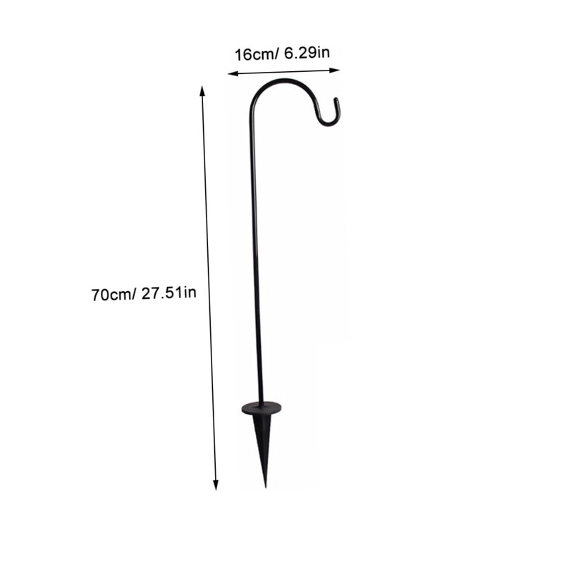 Sosoport Shepherd Hook for Outdoor Hanging Durable Garden Stake Hanger