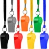 DOUBUYONGYI Referee Whistles with Lanyard for Kids Teacher Plastic Emergency