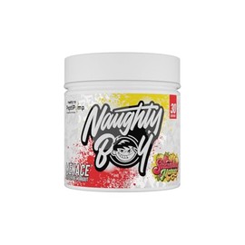 Naughty Boy Menace V2 Pre Workout Powder, High Stim Energy, Pump & Focus Formula with PeptiPump, CDP Choline & Uridine, 30 Servings, Strawberry Mango