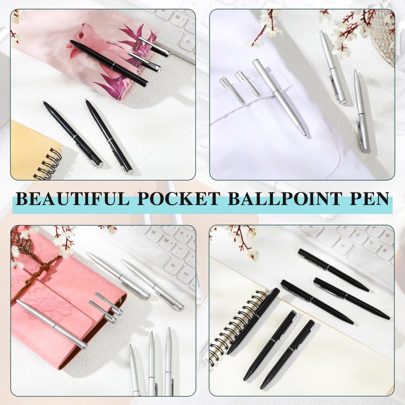 Teling 36 Pcs Small Ballpoint Pen Mini Pens Bulk 4