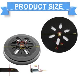 Poweka 150 mm Sanding Disc for Bosch GEX 150 AC, PEX 15 AE, GEX 150 Turbo Random Orbital Sander 150 mm with Screws Poweka