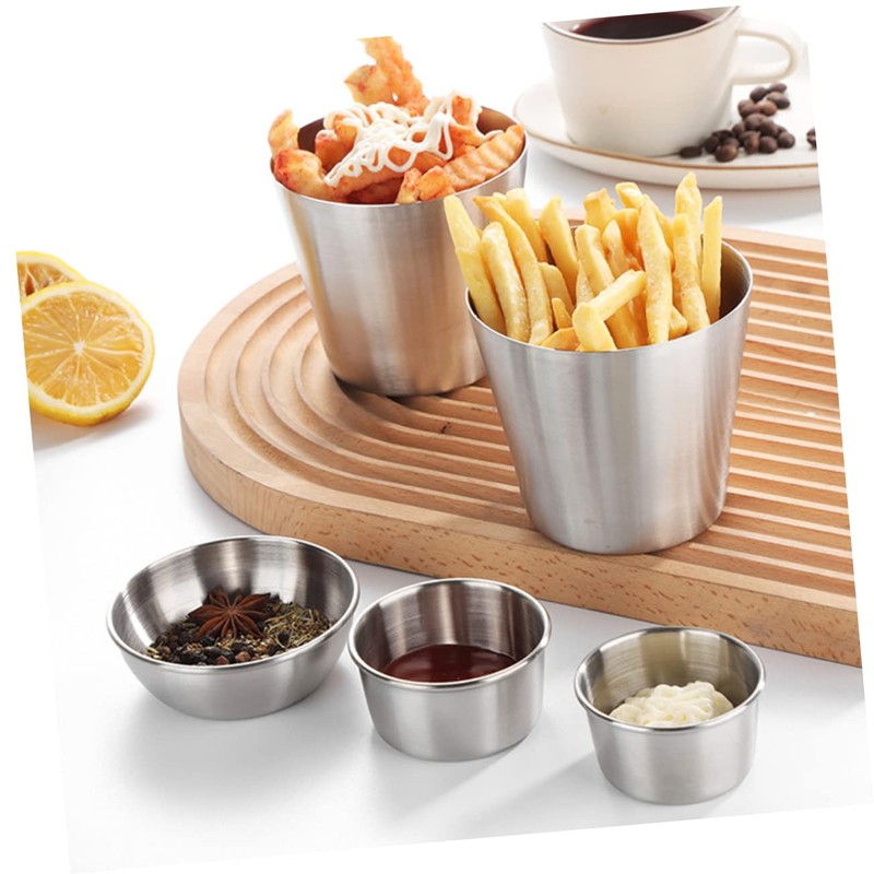 KICHOUSE Multi-function Sauce Holders Salad Dressing Bowls French Fries Ketchup