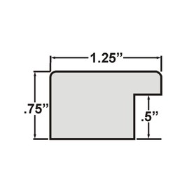 Craig Frames Colori 125, 10x12 Picture Frame, Arancione Orange