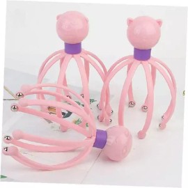 두피 마사지 헤드 스크래처 문어 발 지압 혈액 순환 탈모 관리 릴렉스 용품 Scalp Massager Head Scratcher Octopus Foot Reflexology Blood Circulation Hair Loss Management Relaxation Tool
