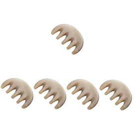 NOLITOY 5pcs Scalp Brush Head Massage Tool Essential Oil Massage Comb Horn Comb for Scalp Care