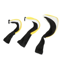 Parliky 3pcs Golf Putter Cover Golf Club Head Covers for Woods Rod Head Protector Easy to Use Durable
