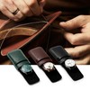 Woodten watch case holds 1 watch case. Thick, soft material