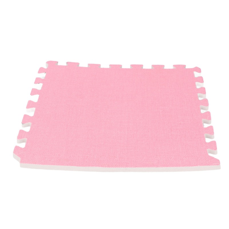 Cotton Linen Interlocking Mat Thicken Soundproofing Cuttable Patchwork Puzzle Foam
