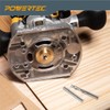 POWERTEC Router Inlay Kit, Solid Brass Router Bushing Guide Set