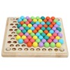 Children Wooden Clip Beads Puzzle Board Hands Brain Training Bead