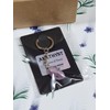 Amethyst Keyring, A Stone of Peace, Tumbled Semi-Precious Stone Key