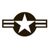 US Air Force Star Vinyl Sticker Decals (Pack of 2)