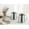 MaxMiuly Milk Frothing Pitcher,400ml Stainless Steel Milk Jug for Making