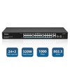 VIMIN 24 Port Gigabit PoE Switch with 2 Uplink Gigabit