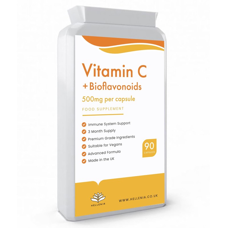 Vitamin C + Bioflavonoids Capsules - 90 Premium Vegan Capsules