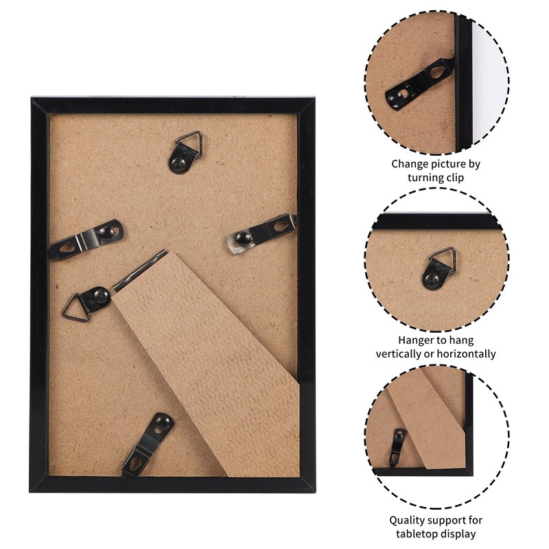 Giftgarden 3.5x5 Picture Frame Black Thin Photo Frame 3 by