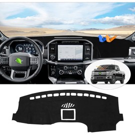 Dash Cover Fits for Ford F-150 2015-2018 2019 2020 F150 Accessories Dashboard Cover for F-150 Left Hand Driving Non-Slip Dash Mat Anti-Glare (No HUD)
