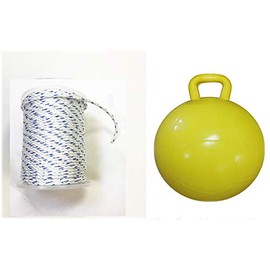 KUFA Sports 5/16" x 400' Non-Lead Sinking Line and 15" Inflatable Yellow Float for prawn Shrimp Trap (FYM-405)