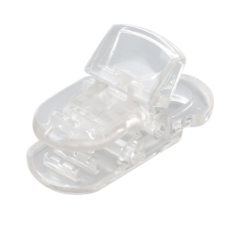 20pcs Hearing Aid Lanyard Clip ABS Portable Transparent Clip Accessory