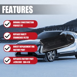 CV52001 Crankcase Ventilation Filter Breather Element Cummins CCV Compatible with Dodge Ram 2500 3500 4500 5500 Ford F650 750 904-418 4936636 68002433AC