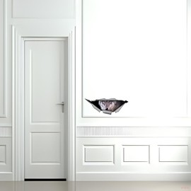 TIZIKJ Autoaufkleber Wolf Aufkleber 18cm(7.1 Inch) Car Sticker Lustig 3D Zerrissen Autoaufkleber Wolf Reflektierende Aufkleber Personalisiert Aufkleber Sto?stange Lustig Dekor