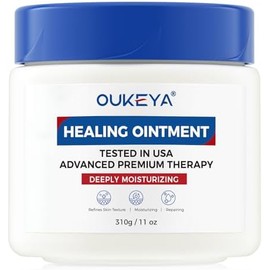 OUKEYA Bálsamo Hidratante para Piel Seca y Agrietada, 50 g Bálsamo multiusos, Ingredientes hidratantes, Piel seca, Manos secas, Labios secos, Zonas ásperas, Uso diario