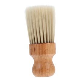 FRCOLOR Professional Wooden Neck Brush with Soft Bristles for Hair Cleaning and Broken Hair Sweep for Precise Neck Styling and Salon Use