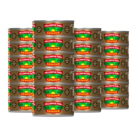 Genova Premium Yellowfin Tuna in Olive Oil, 5 Ounce Cans, 24-Pack – Nutrient Rich, High Protein Canned Tuna Fish - Delicious, Easy, Nutritious Ready to Eat Meals