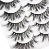 5 Pairs False Eyelashes Natural Fake Eyelashes Fluffy Hand-made Eyelashes