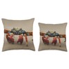 Ocean Crab Throw Pillow