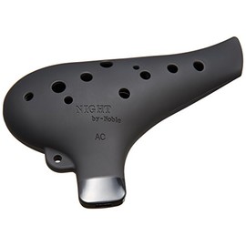 NIGHT by Noble Night Ocarina Plastic AC Black Rubber Finish
