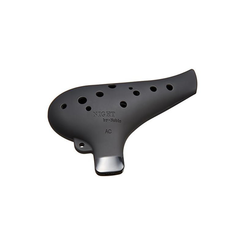 NIGHT by Noble Night Ocarina Plastic AC Black Rubber Finish
