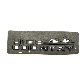 GM Auto 2PCS Front Fender Gloss Black High Country Emblems Badge Fit For 19-24 Silverado